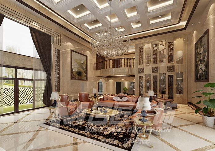 佛山市泰豐千璽灣歐式風格四居室裝修案例