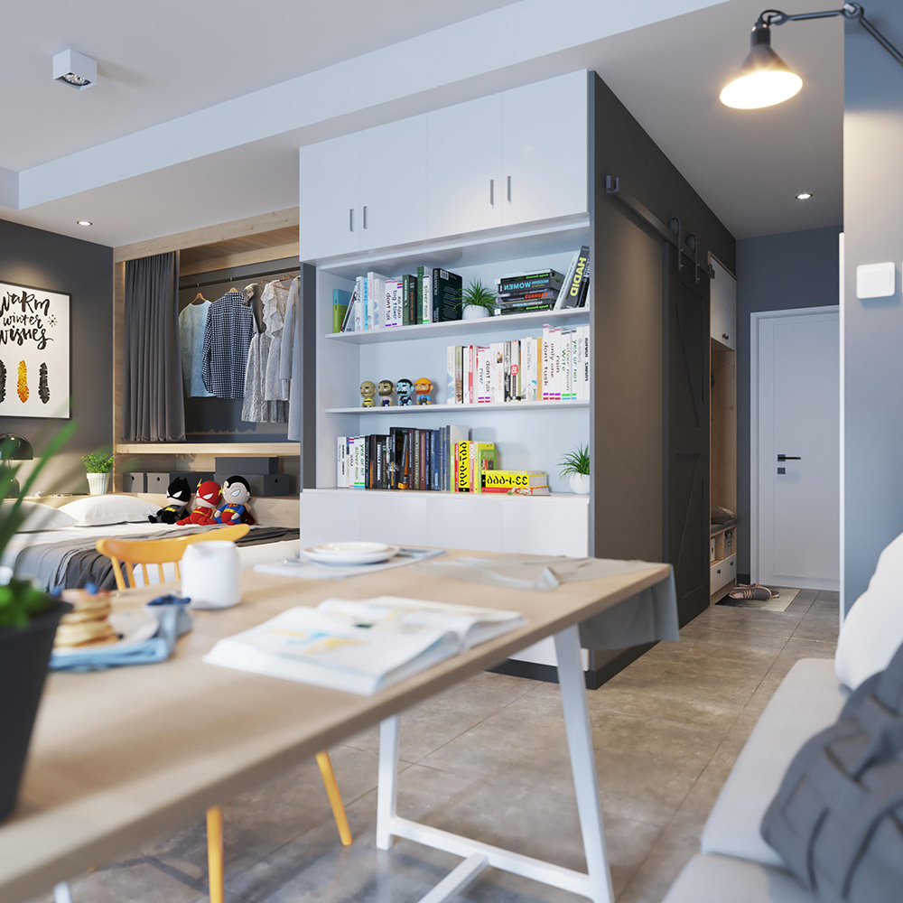 現代風格公寓裝修設計效果圖-客廳 現代風格公寓裝修設計效果圖-客廳